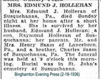 Holleran, Mrs. Edmund J.(Saam)